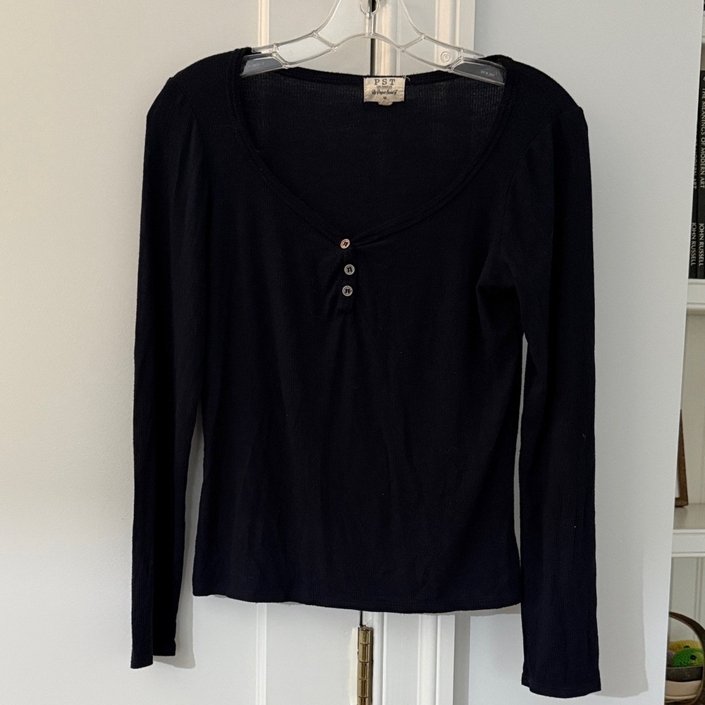 PST Long Sleeve Henley Women's Top